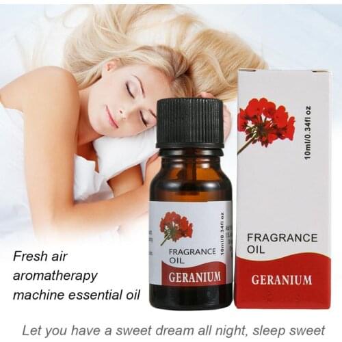 10ml Plant Fruit Essential Oils For Humidifier For Diffuser Aromatherapy Oil Relieve Stress Geranium Lavender Skin Care TSLM2