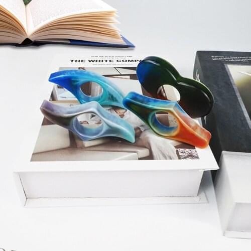 HXBA Handmade Thumb Bookmark Crystal Epoxy Resin Mold Book Page Holder Silicone Mould DIY Crafts Reading Accessories Tool