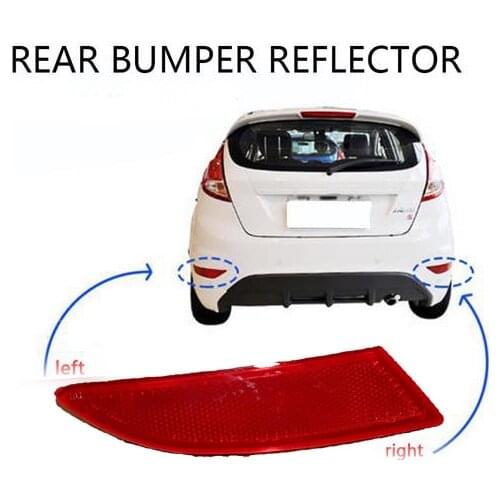 Left Right Rear Bumper Reflector Light Bumper Reflector Light Fog Lamp Assembly for Ford Focus Mk3 2012-2018