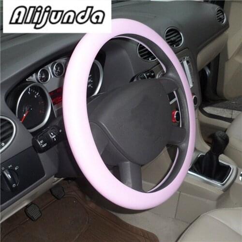 Soft Silicone Steering Wheel Cover Shell Skidproof Odorless Eco Friendly for Kia Rio K2 K3 K5 K4 Cerato,Soul,Forte,Sportage R,S