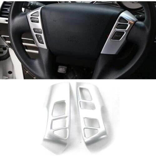 ABS Car Steering Wheel Button Cover Trim For Nissan Armada Patrol Royale Nismo Infiniti QX56 QX80 Y62 2016 2017 2018