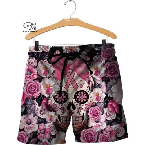 PLstar Cosmos Newest Ghost Gothic Skull Tattoo Art 3DPrint Funny Streetwear Unisex Summer Casual Shorts Beach Short pants A-1