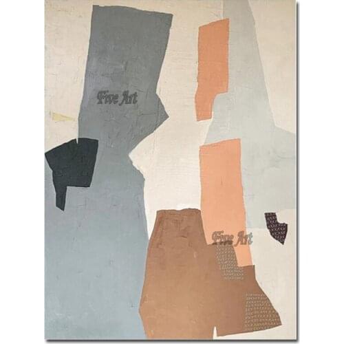 New Arrival Abstract Colors Block Oil Painting Living Room Decor Canvas Wall Picture Art Large Size Abstract Paintings