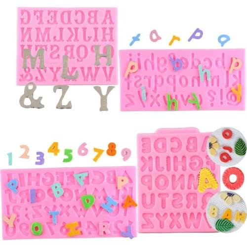 Capital Letter Knitted Letter Lowercase Letter Cake Fondant Mould Cookie Silicone Cake Decorating Tools Candy Chocolate Molds