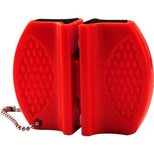 Creative Mini Pocket Knife Sharpener Non-Slip Ceramic Rod Tungsten Steel Camp Kitchen Knife Sharpener Quick Sharpening Tool