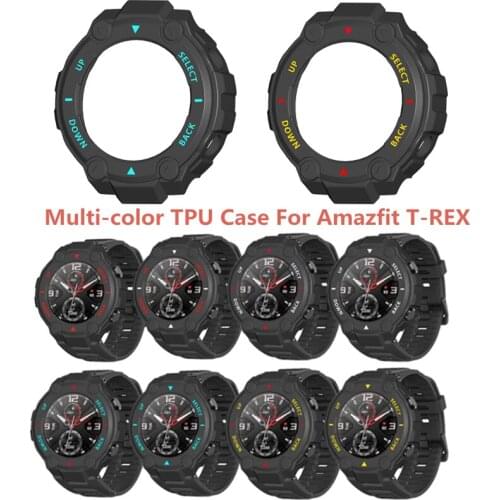 Plastic Protector Cover Case For Xiaomi Amazfit T-Rex Smart Watch Protective Shell Frame For Huami Amazfit Trex A1918 Bumper