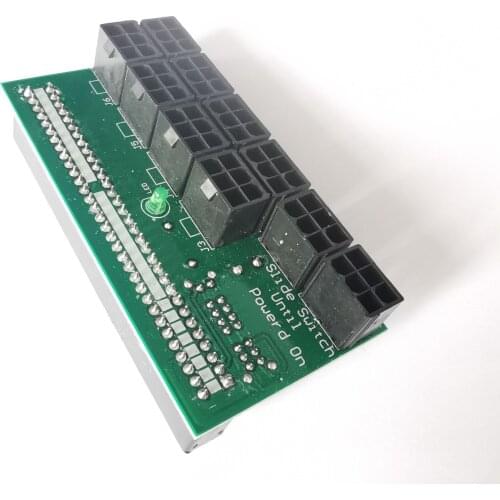 ATX Sever Power Converter Board 9 x 6Pin & 4Pin Adapter Graphics Card Riser for DPS-700LB D 50RB A HSTSN-PL12 Server power