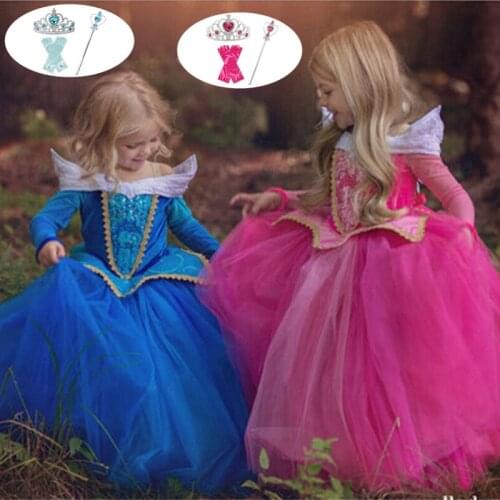 Girls Halloween Princess Dress Kids Cosplay Party Costume Children Christmas Clothes Fancy Dress Up Disfraz
