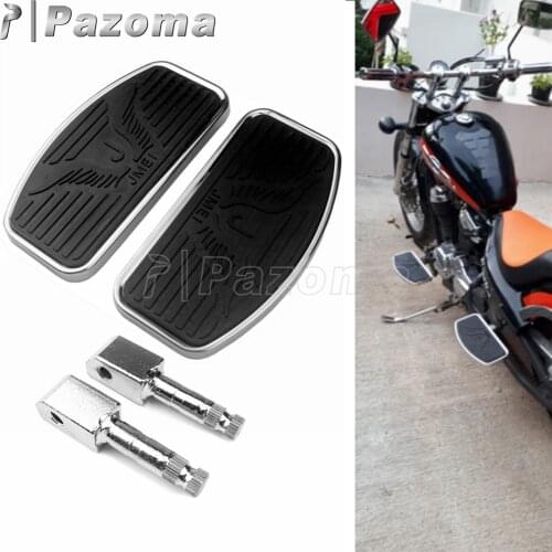 Motorcycle Driver Passenger Foot Pad Front Rear Foot Rest Floorboards For Honda Shadow Yamaha Virago Dragstar KAWASAKI Vulcan