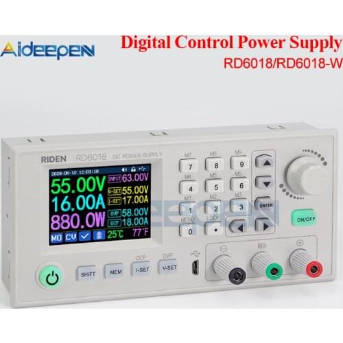 RD RD6018 RD6018W USB WiFi DC-DC Voltage Step Down Power Supply Module Buck Converter Voltmeter 60V 18A VS RIDEN RD6006 RD6012