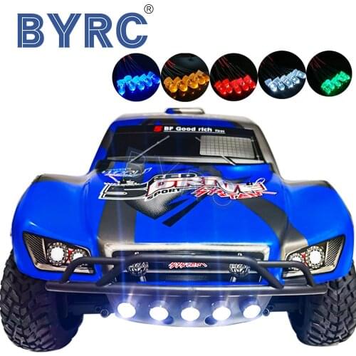 RC Car Parts HQ HuanQi 727 Slash REMO Truck Remote Control Model Front 5 Headlights Upgrade Modified Cars Lights