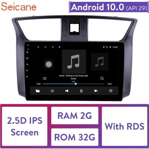 Seicane Android 10.0 2Din GPS Car Radio For 2012 2013 2014 2015 2016 Nissan Sylphy Touchscreen Head Unit Multimedia Player
