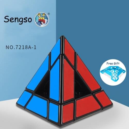 Sengso 3x3 Magic Mirror Tower Cubes Shengshou Void Towers Speed Cube 3x3x3 Puzzles Educational Toys Kids Gift