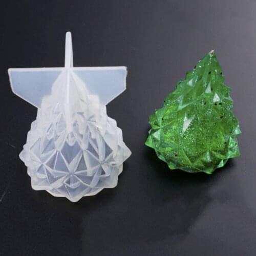 Christmas Tree Shape Silicone Mold Practical Ornaments Soap Candle Mould DIY Handcraft Jewelry Making Molds