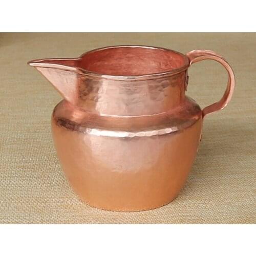 Handmade Pure Copper Thick Tea Pot Cookware Pot Purple Handle