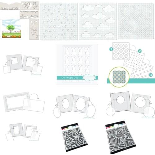 Various Shapes Hollow Templates Metal Cutting Stencil DIY Scrapbooking Easter Craft Embossing Making Stencil