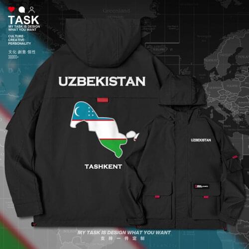 Uzbekistan Uzbekistani UZB men jacket hooded map nation flag mens streetwear printed clothing new fashion top clothes autumn