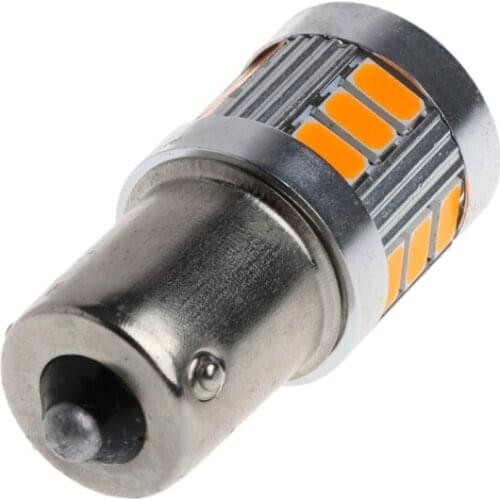 Amber DC 12V 18 SMD BAU15S 5730 LED Bulb Turn Indicator Signal Brake Tail Light R3MD