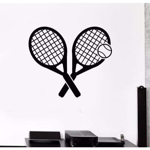 YOYOYU Wall Decal Tennis Rocket Wall Sticker Sports Game Home Decor Poster Fashional Art Vinyl Adesivo Murali YO023