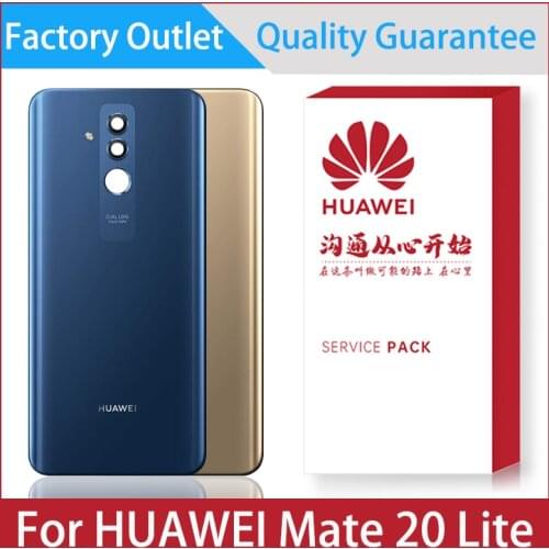 Back Cover For Huawei Mate 20 Lite Back Battery Cover Rear Housing Door Case Housing Panel With Camera Lens