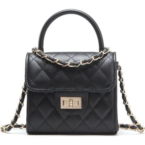 PU Leather Princess Women Coin Purse Chain Crossbody Phone Pouch Children Wallet Bolso Mujer Bolsa Carteira Feminina for Girls