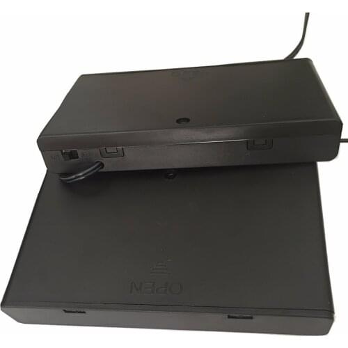 1Pcs 12V 8X1.5V waterproof battery holder 8XAA battery box with Dia.5.5X2.1mm DC connector ON/OFF switch 8AA battery box