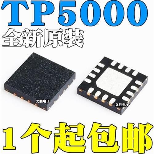 3 pçs/lote TP5000 QFN16 2A 4.2V/3.6V novo e original IC