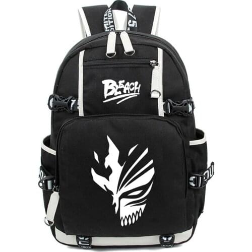 Anime Ichigo Kurosaki Teenage Laptop Travel Bags Cosplay Backpack Cartoon Luminous Student School Shoulder Bag