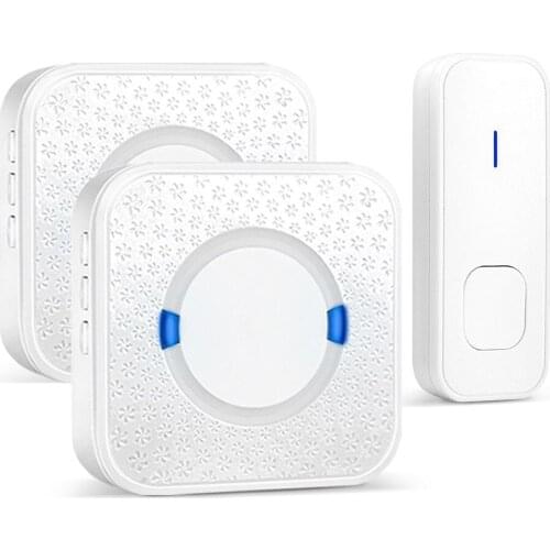 UK Plug Wireless Doorbeel Ring Easy Stall Plug-in Door Chrime Waterproof Door Bell with Lower Power Consumption Home Door Kits