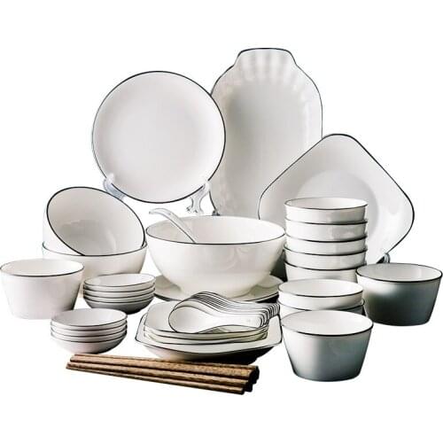Dishes bowls plates ceramics Japanese dishes rice and cutlery