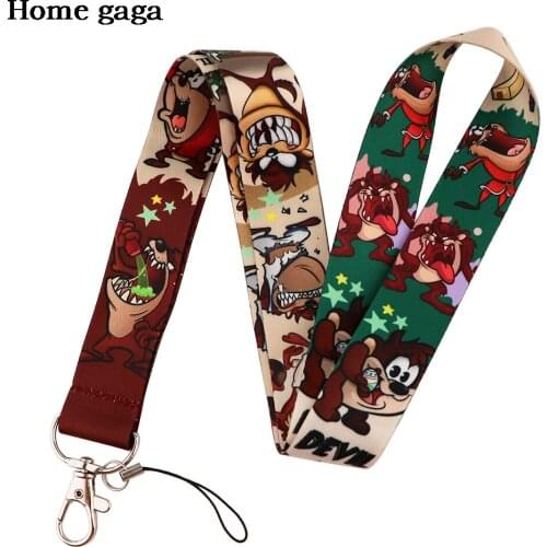 DB510 Cute Animal Monster Cartoon Lanyard Keychain Cell Phone Strap ID Card Badge Holder Ribbon Rope Key Chain