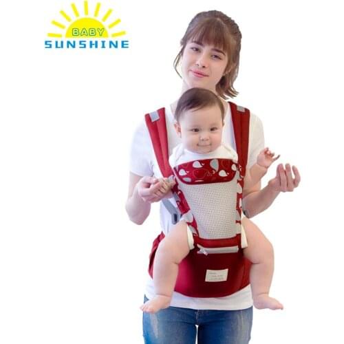 0-36M Ergonomic Baby Carrier Infant Baby Hipseat Carrier Front Facing Ergonomic Kangaroo Baby Wrap Sling for Baby Travel 2020