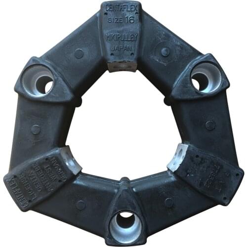 CENTA FLEX Rubber Coupling and mikipulley Coupling SIZE 16 PAT778322 MADE IN JAPAN CENTAFLEX LICENSE CENTA