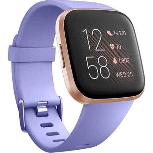 Honecumi Silicone Straps Replacement Accessory Breathable For Fitbit Versa/Versa 2 Smart Watch Fitness Replacement Bands