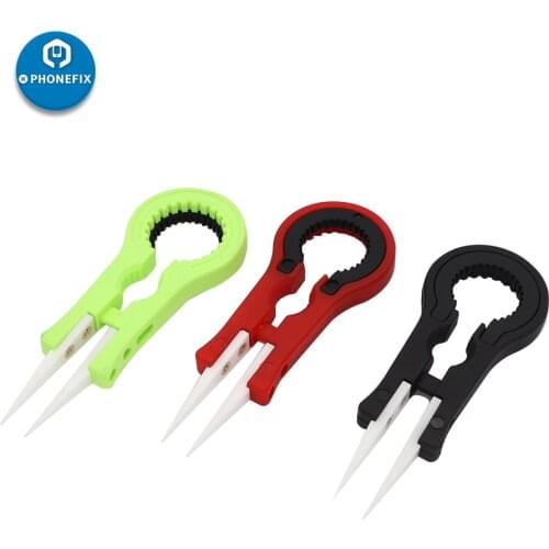 Ceramic Tweezers Fine Pointed Tips with Heat Resistance Electronic Cigarette Vape Atomizer DIY Repair Hand Tools