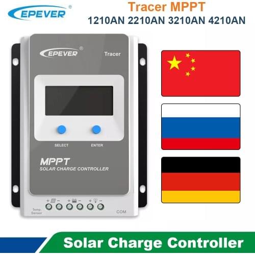 Solar Charge Controller MPPT 40A/30A/20A/10A LCD Solar Regulator for 12V 24V Lead Acid Lithium-ion Batteries