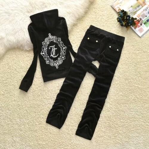 Hot Drill Fashion Velvet Shirt Spring and Autumn NewTracksuit Woman Sports Suit Slim Fit Slim Two-Piece Matching Sets S-2XL