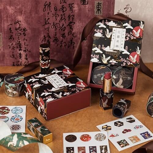 Mylb 3 Pcs/set Decorative Retro Divine Gold Washi Tape Set Japanese Paper Stickers Scrapbooking Vintage Adhesive Washitape