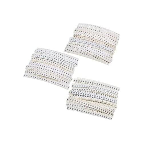 XFCZMG 1980PCS 0603 0805 1206 SMD Resistor Kit, 1% 1/4W 33 Value 1 ohm~1 Mohm Resistor Assortment Set