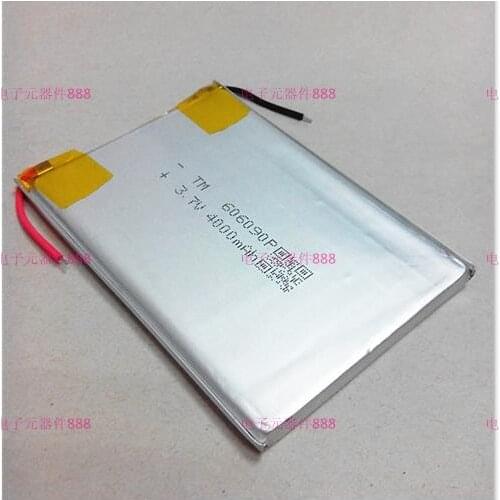 New Hot A 3.7V polymer lithium batteries 626190 7 inch tablet computer battery mobile power 4000MAH Rechargeable Li-ion Cell