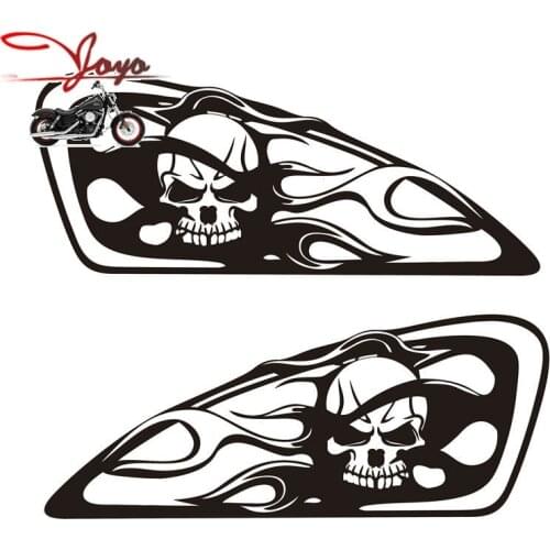 Brand New Motorcycle Skull Flame Design Tank Decal Sticker For Sportster Nightster Iron XL883 Forty Eight seventy two XL1200