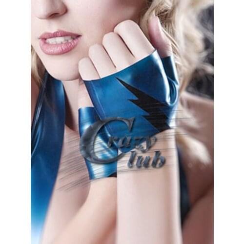 Crazy club_New arrival Short gloves blitz latex glove knuckles rubberized glove latex sexy working Real Sex gloves free shipping