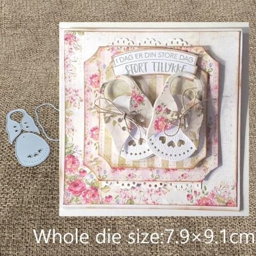 New Design Craft Metal Cutting Die cut die love heart Baby shoes scrapbooking Album Paper Card Craft Embossing Die Cuts