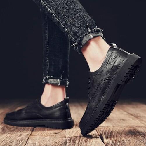 Oxford shoes athletic zapatos piergitar boots mens fashion hand brown men sneakers de hombre sport leisure leather Mens classic