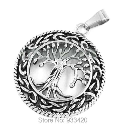 Wholesale Celtic Knot Life Tree Pendant Claddagh Style Fashion Women Biker Pendant SWP33B