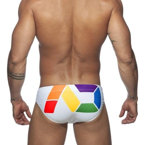 Sexy Mens Swimwear Swimsuit Briefs Low Waist Bathing Suit Beach Wear Mens Swim Trunks Push Pad Briefs Surfing Swim Shorts 01