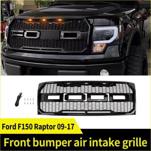 Raptor Front Bumper Grille Modified upgrade for Ford F150 2009 2010 2011 2012 2013 2014 2015 2016 2017 Front Mask