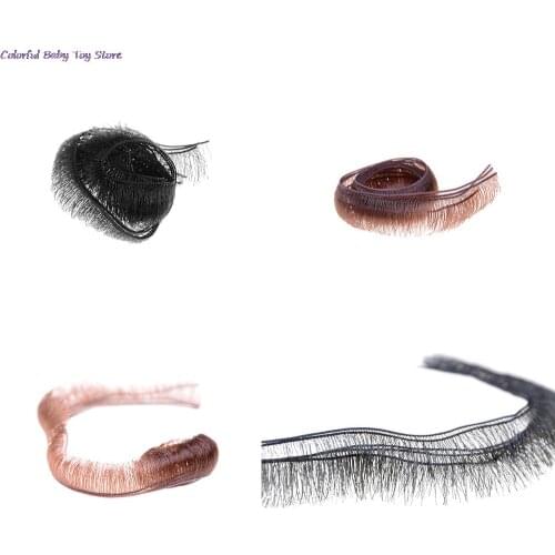 5pcs/lot Dolls Width Eyelashes For Doll Baby Accessories 0.5/0.8/1.0cm High Quality Doll False Eyelashes