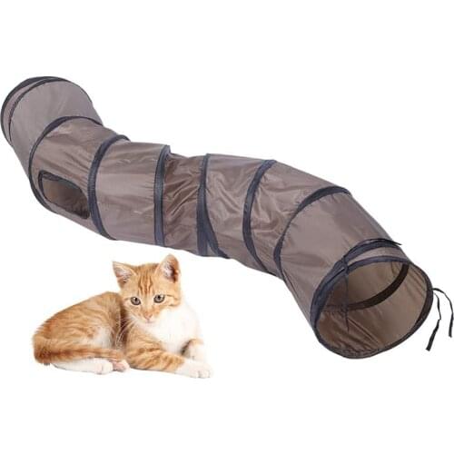 Foldable Cat Tunnel Rainbow Pet Tunnel Folding Dog Cat Play Tunnel Roll Toy Kitten Rabbit Toys Cat Cave Pet Supplies
