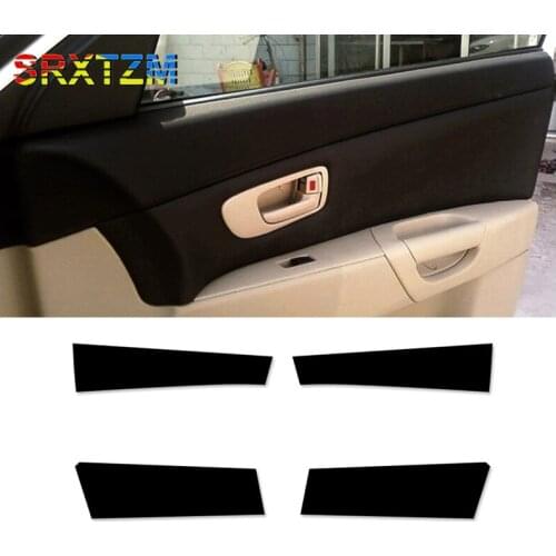 SRXTZM New For Mazda 3 2004 2005 2006 2007 2008 2009 4PCS/set Interior Microfiber Leather Door Panel Cover Protection Trim